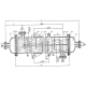 Аппарат теплообменный с компенсатором на кожухе температурным и с трубными неподвижными решетками 