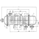 Аппарат теплообменный с компенсатором на кожухе температурным и с трубными неподвижными решетками 